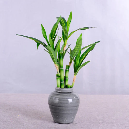 plantes artificielles en bambou pour décoration intérieure et extérieure - vue 7 sur 13