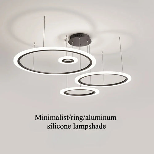 lustre led moderne minimaliste nordique anneau italien créatif