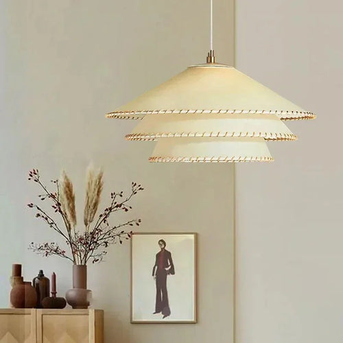 suspension wabi sabi en parchemin pour décoration intérieure - vue 3 sur 9