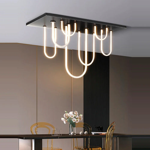 lustre à led moderne intensité variable tendance 2022 suspension - vue 3 sur 11