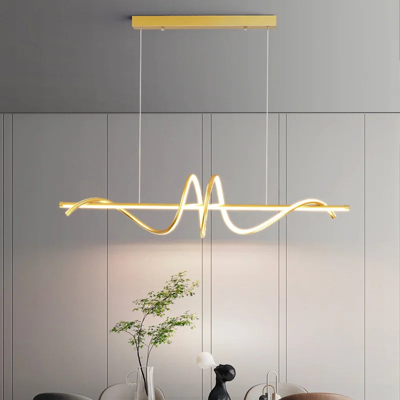 Plafonnier Led suspendu au Design moderne et Simple - vue 3 sur 15