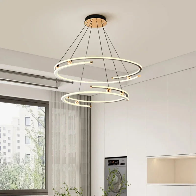 Lustre suspendu moderne Suspension LED pour salon salle à manger chambre cuisine île décoration de la maison luminaire Lustre