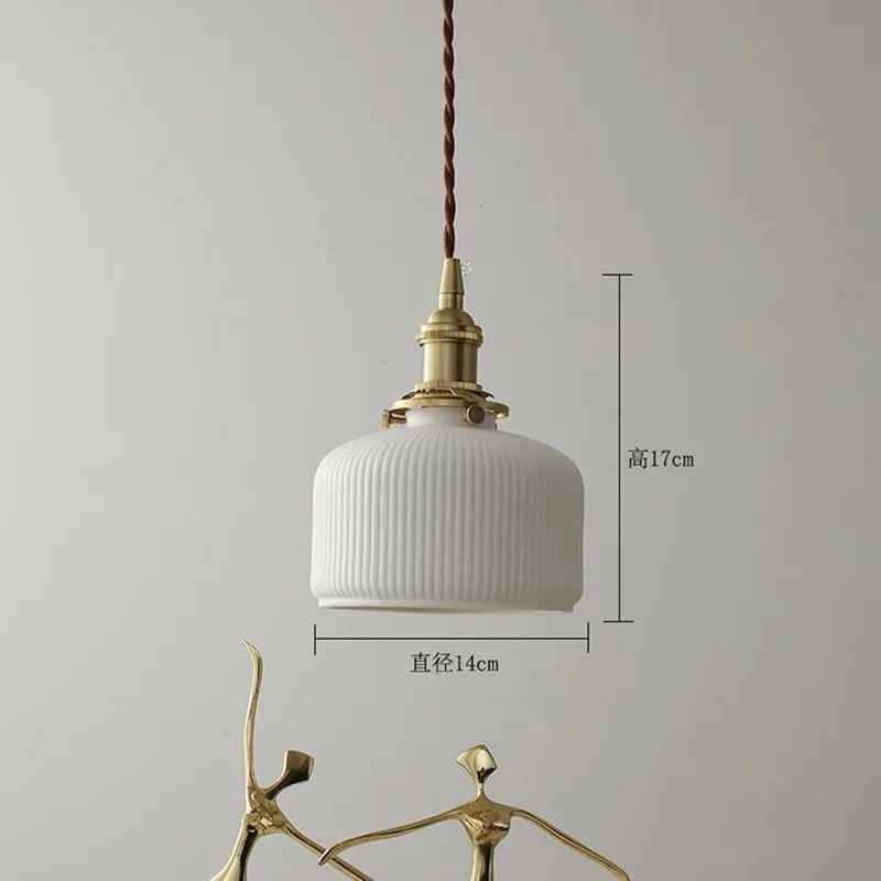 suspension moderne en céramique pour éclairage créatif intérieur - vue 8 sur 8