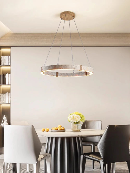 lustre tendance décoration intérieure en pierre moderne - vue 4 sur 10