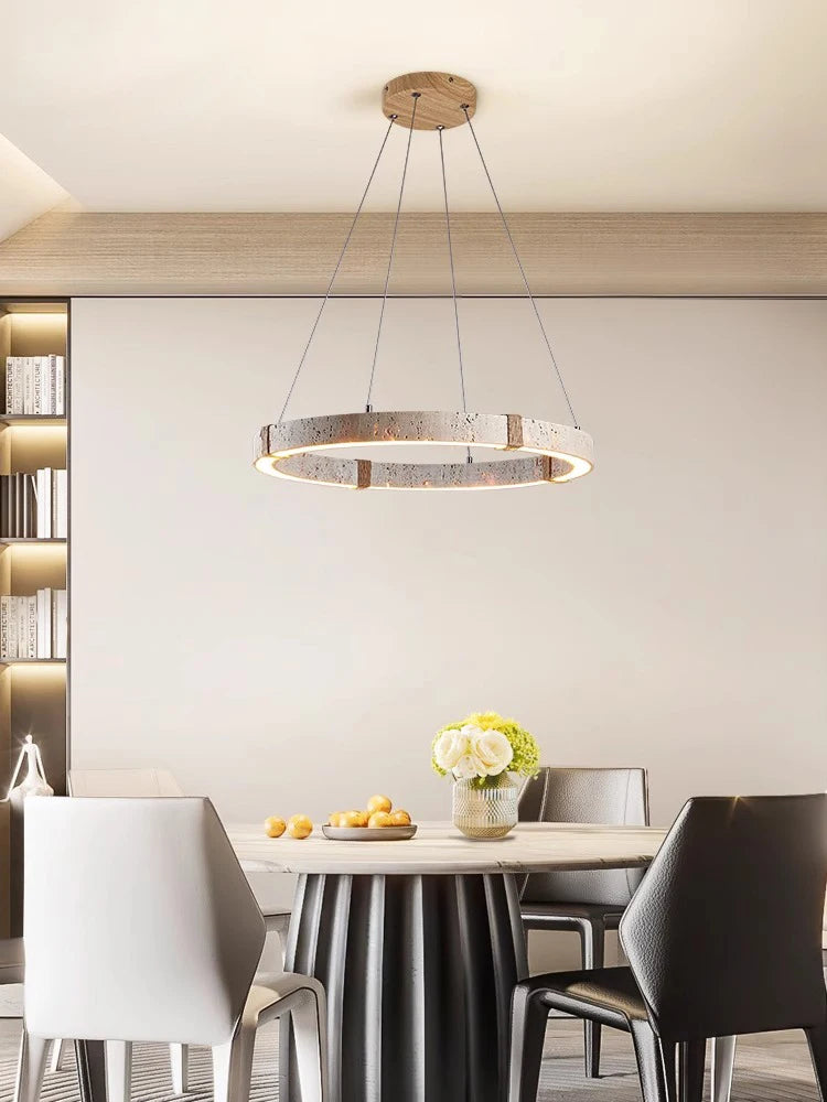 lustre tendance décoration intérieure en pierre moderne - vue 3 sur 10
