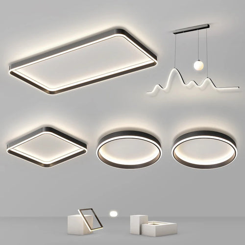 lustre led de luxe moderne simple et créatif pour la maison