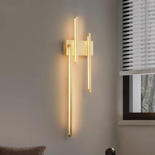 laiton led applique murale minimaliste pour restaurant - vue 6 sur 10