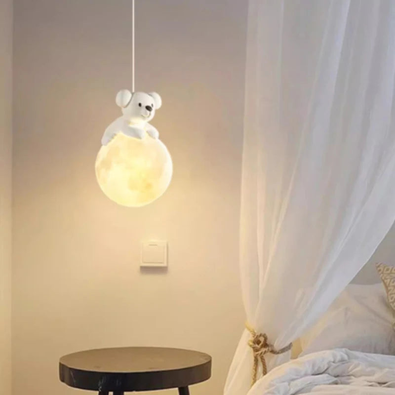 suspension chiot mignon pour décoration chambre enfant lumineux - vue 4 sur 8