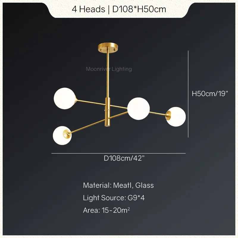 suspension en verre moderne style nordique minimaliste pour décoration intérieure