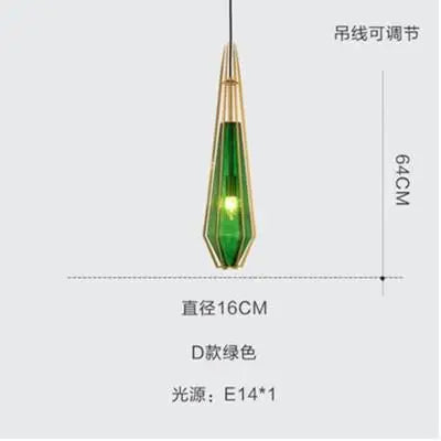 suspension art déco diamant pour éclairage intérieur et extérieur - vue 13 sur 15