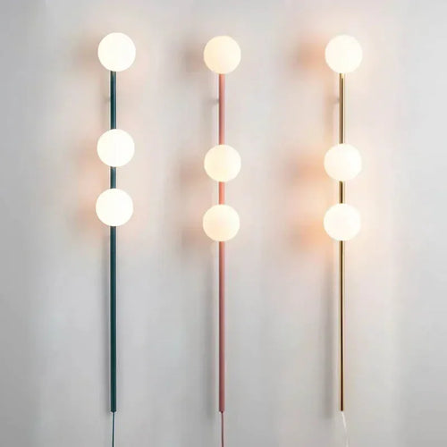 Longue applique murale Led avec prise de câble - vue 2 sur 7