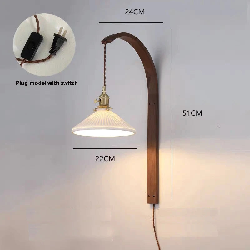 applique murale en bois à led pour décoration intérieure - vue 3 sur 11