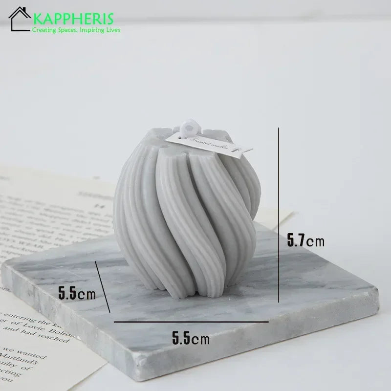 bougies parfumées tourbillonnantes décoratives esthétiques aromatiques pour la maison - vue 13 sur 20