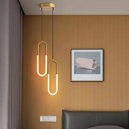 suspension moderne à led ellipse avec variateur hauteur réglable - vue 4 sur 12