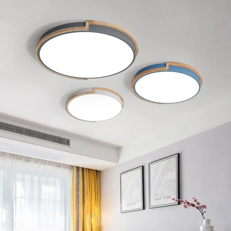 Plafond moderne à LEDs lumière Macaron pour chambre salon salle à manger allée décor à la maison