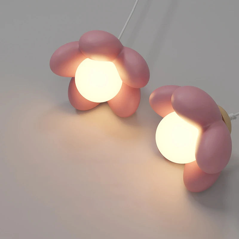 suspension moderne en forme de fleur pour chambre enfant - vue 6 sur 10