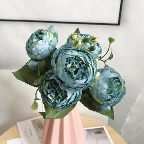 bouquet de pivoines artificielles pour décoration de mariage et maison - vue 13 sur 16