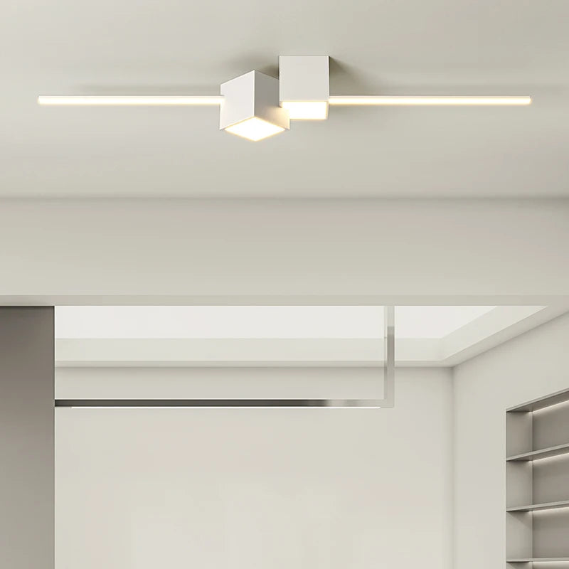 lustre led minimaliste pour éclairage intérieur moderne - vue 5 sur 10