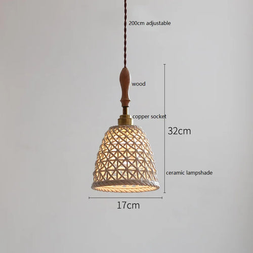 Suspension fleur en céramique moderne - vue 30 sur 30