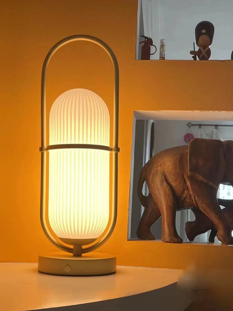 lampe portable en verre design nordique moderne minimaliste décorative
