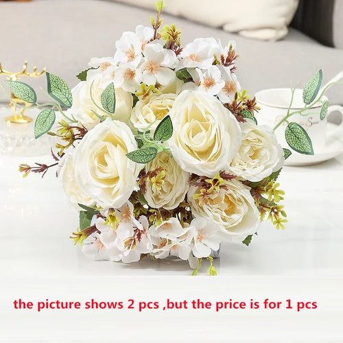 bouquet de fleurs artificielles pour décoration intérieure élégante - vue 8 sur 12
