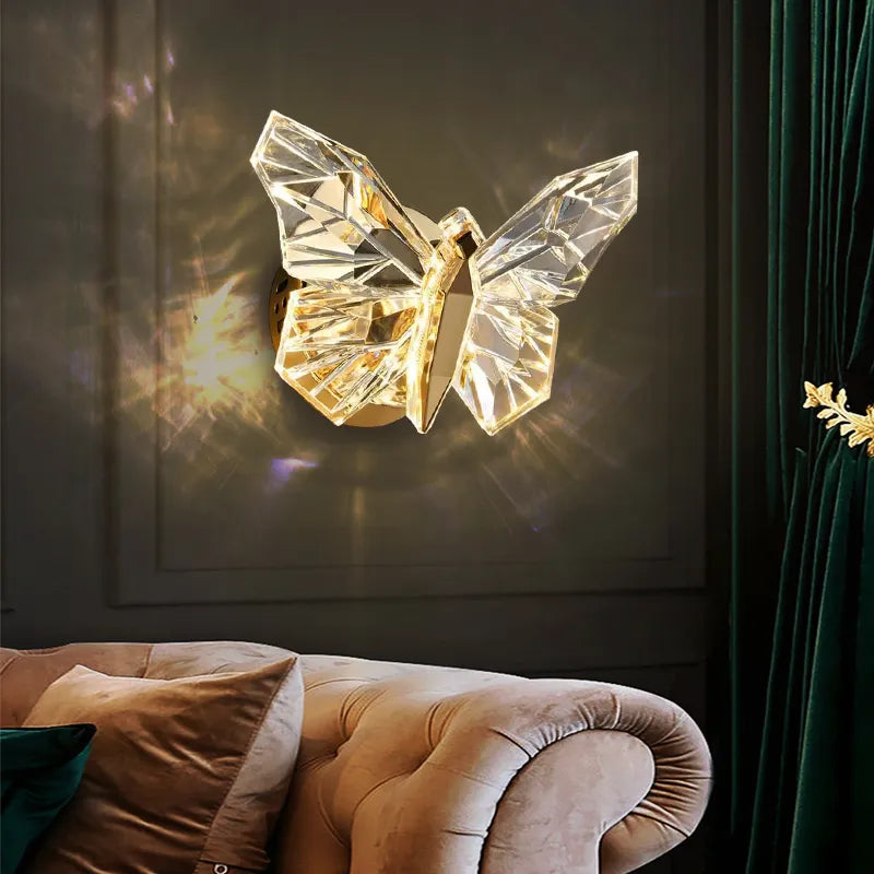 Applique murale LED papillon nordique