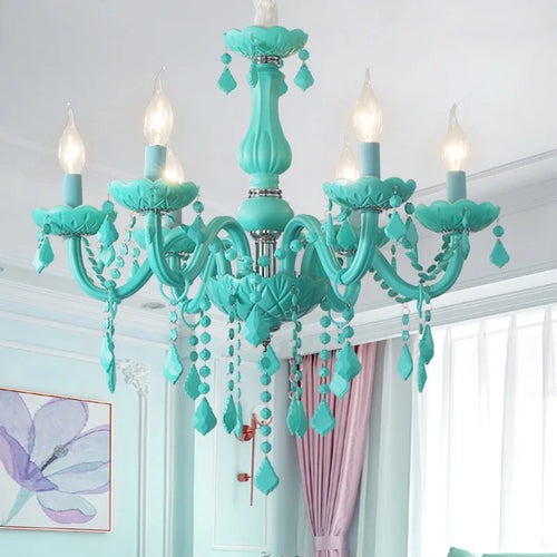 lustre en cristal pour une chambre de petite fille - vue 2 sur 12