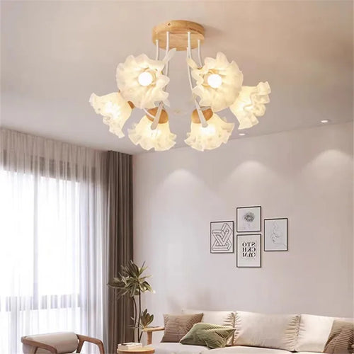 lustre créatif fleurs décoration nordique pour intérieur moderne - vue 2 sur 24