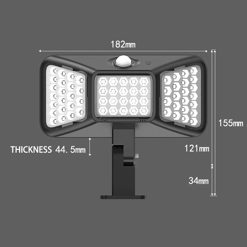 Applique murale extérieur cour jardin couloir Ip65 solaire Led étanche