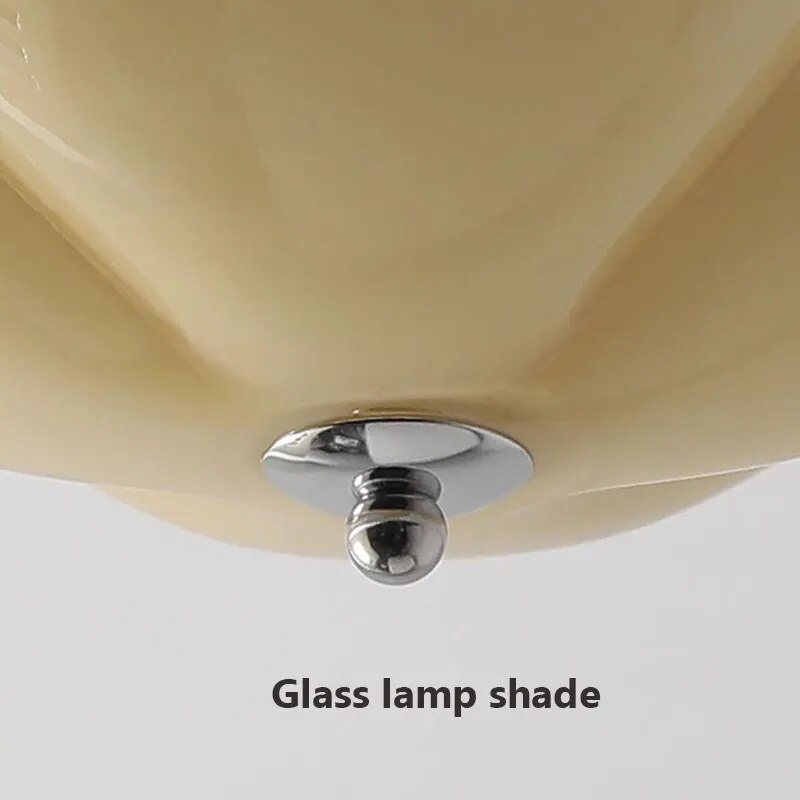 Lustre LED minimaliste citrouille en verre