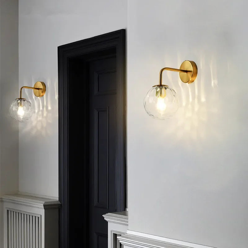 applique murale en verre style européen à led pour intérieur - vue 5 sur 6