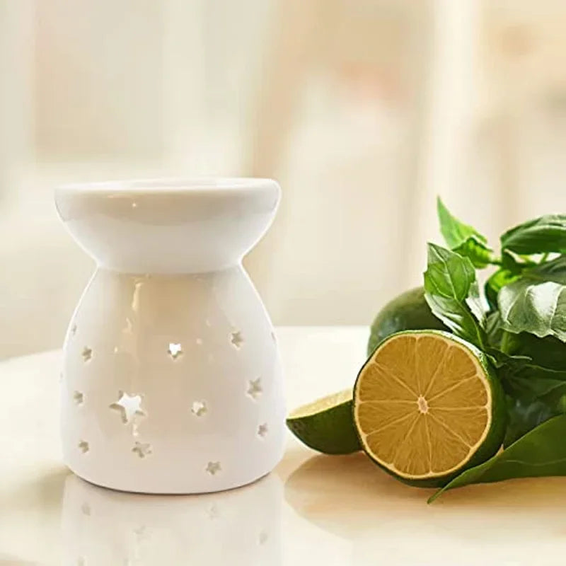 bougeoir en céramique pour bougie parfumée décoration intérieure élégante - vue 4 sur 9