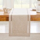 chemin de table lin ajoure style moderne repas