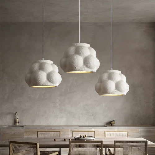Suspension design Led blanc Wabi Sabi