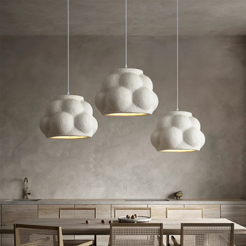 Suspension design Led blanc Wabi Sabi - vue 7 sur 9
