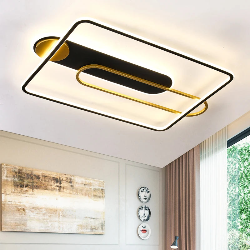 plafonnier led design nordique créatif pour décoration intérieure - vue 6 sur 9