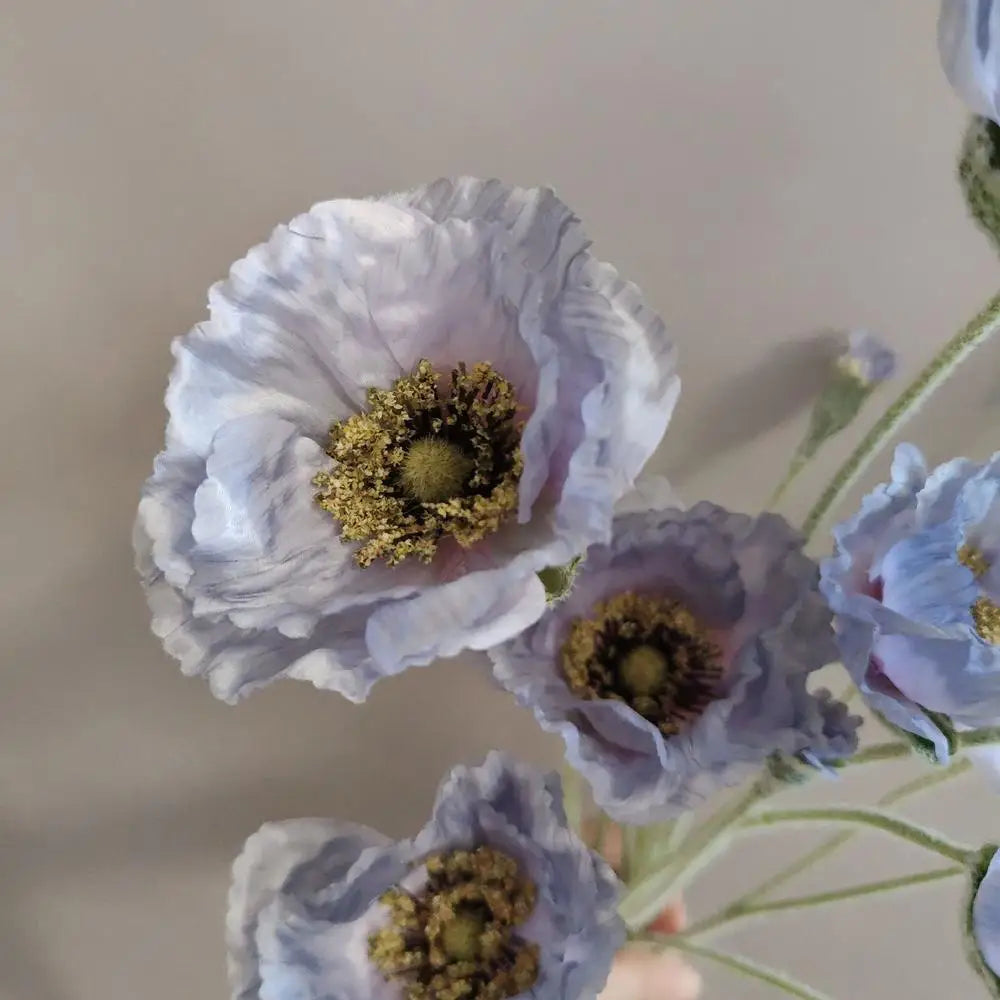fleurs artificielles de pavot pour décoration mariage jardin et DIY - vue 6 sur 15