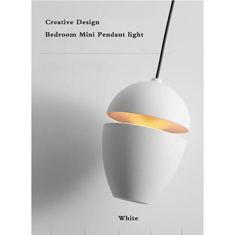 Lamp Nordic Minimalist Modern Bedside Pendant Light Fixtures , Single-Light Ceiling Light Fixture For Bedroom, Kitchen, Entryway - vue 3 sur 11