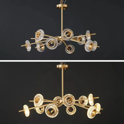 lustre moderne en cristal design pour décoration intérieure - vue 7 sur 10