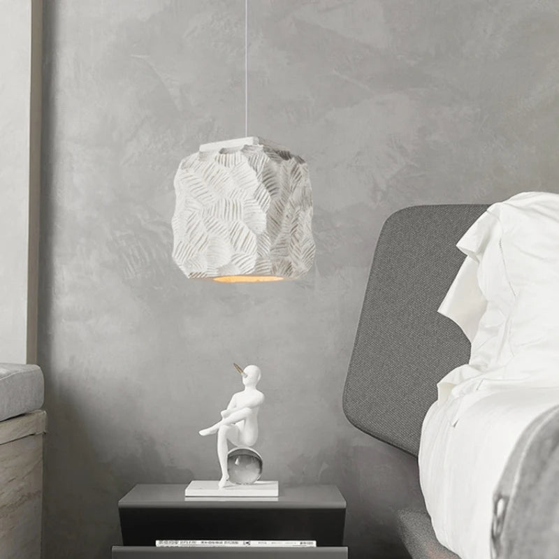 Nordique minimaliste Wabi Sabi vent E27 suspension LED lumières salle à manger Bar Loft chambre décor à la maison lustre luminaire suspendu