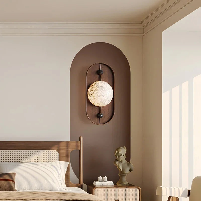 applique murale en marbre moderne lumineuse et légère pour décoration intérieure - vue 3 sur 7
