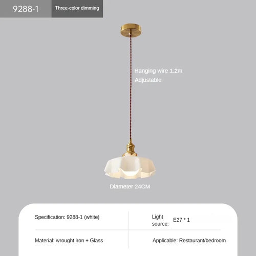 Suspension en verre fleuri pour décoration créative - vue 9 sur 9