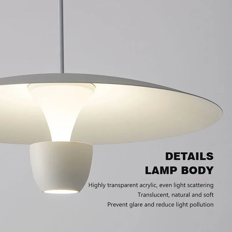 lustre led moderne pour café restaurant et décoration intérieure - vue 5 sur 12