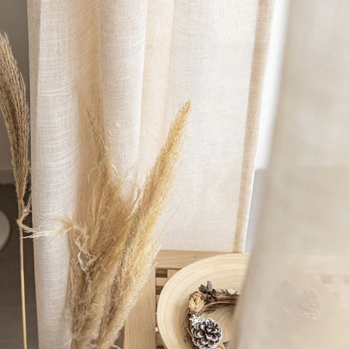 Rideau japonais plissé minimaliste pour salon chambre baie - vue 4 sur 11
