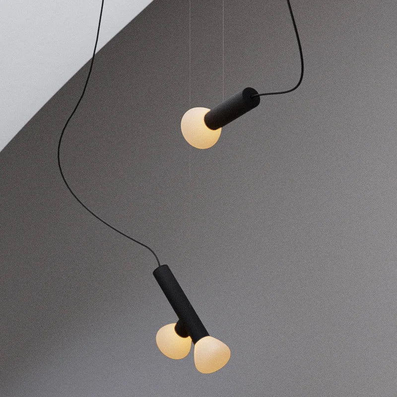suspension design artistique en verre réglable pour intérieur décoratif - vue 5 sur 10