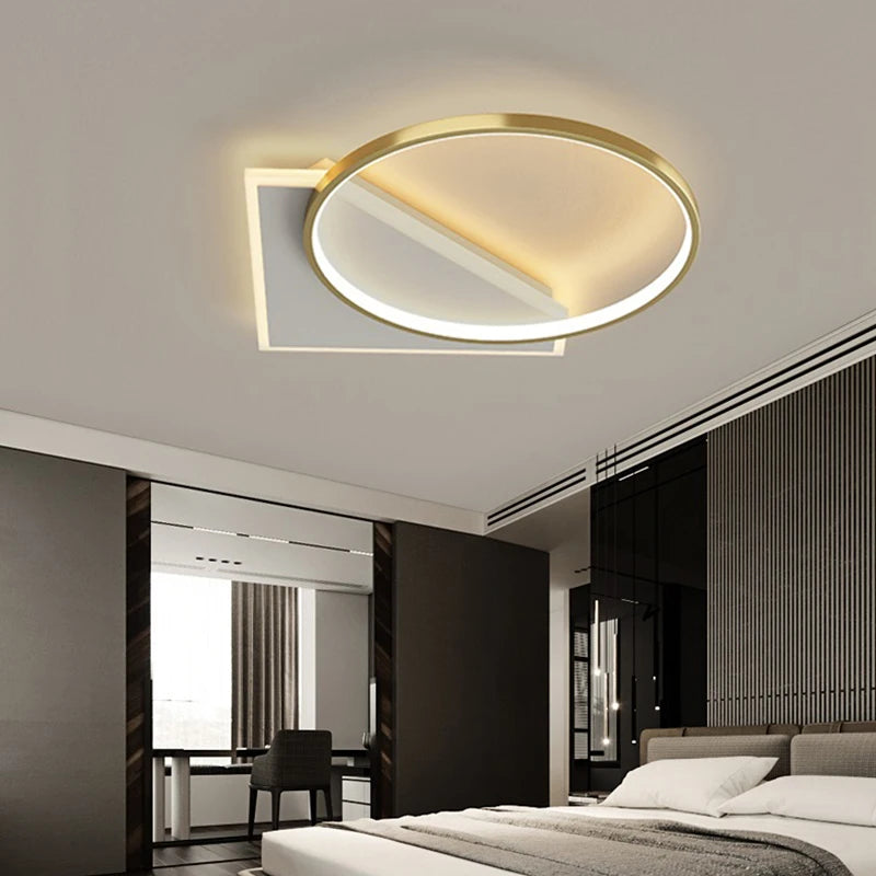 lustre led moderne simple décoration maison tondi - vue 5 sur 18