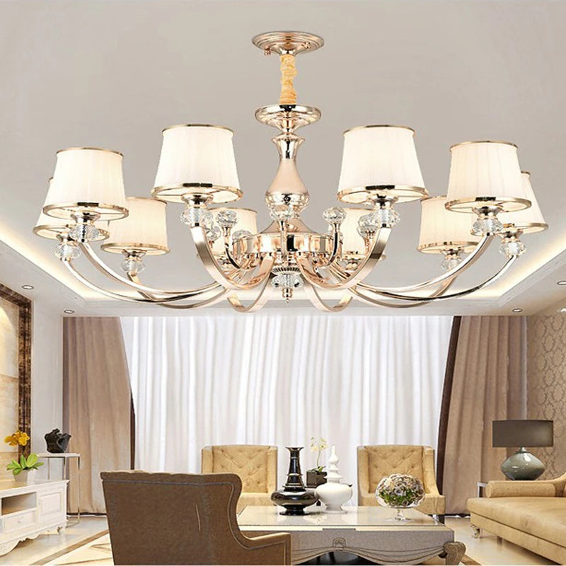 lustre en cristal de luxe pour décoration élégante - vue 4 sur 14