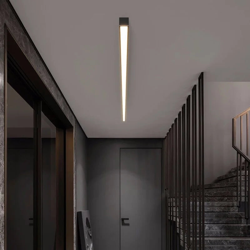 plafonnier linéaire simple pour intérieur moderne élégant - vue 3 sur 8