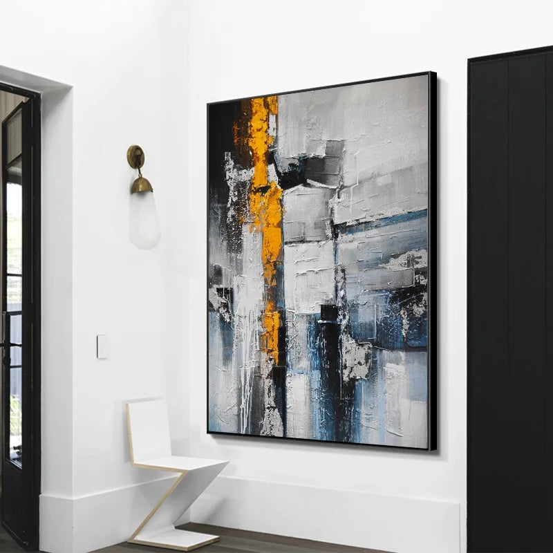 peinture à l'huile abstraite personnalisable pour décoration intérieure