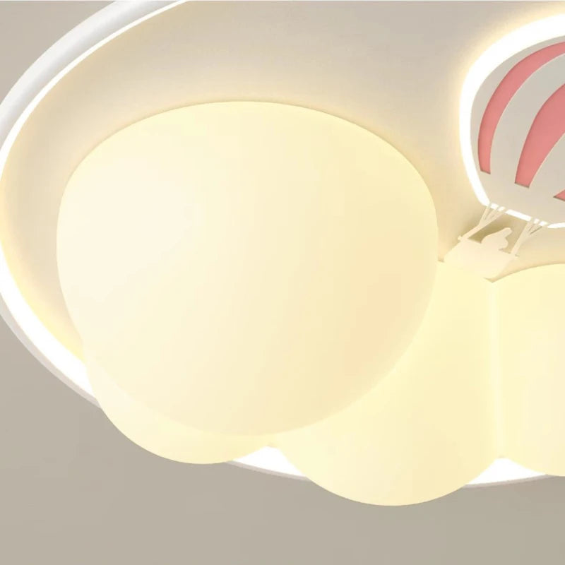 plafonnier moderne montgolfière pour chambre de fille - vue 6 sur 9